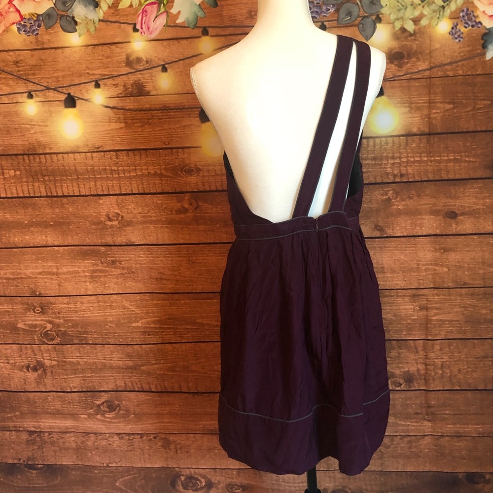 Thread Social Plum one should silk dress - Picture 3 of 7
